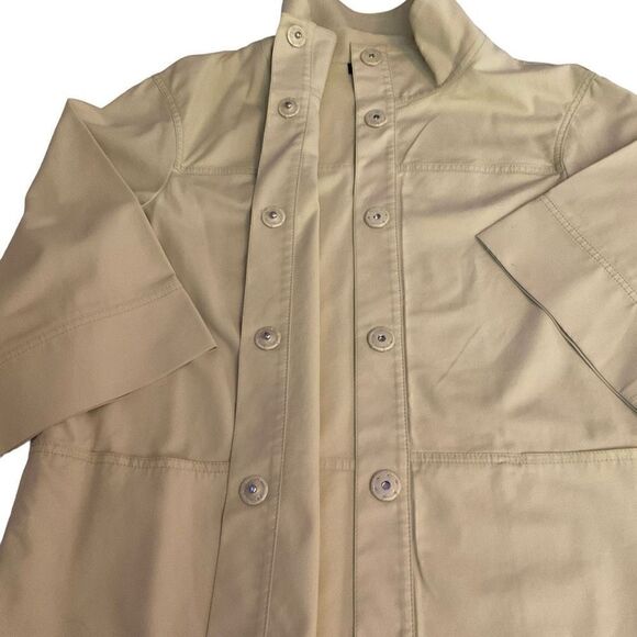 Lafayette 148 Jacket Blazer Swing Coat Snap Front Yellow Pockets Bell Sleeves 14 - Picture 10 of 15